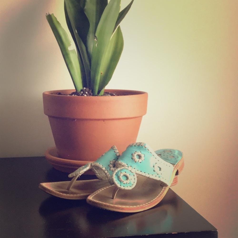 Jack Rogers sandals Aqua/platinum